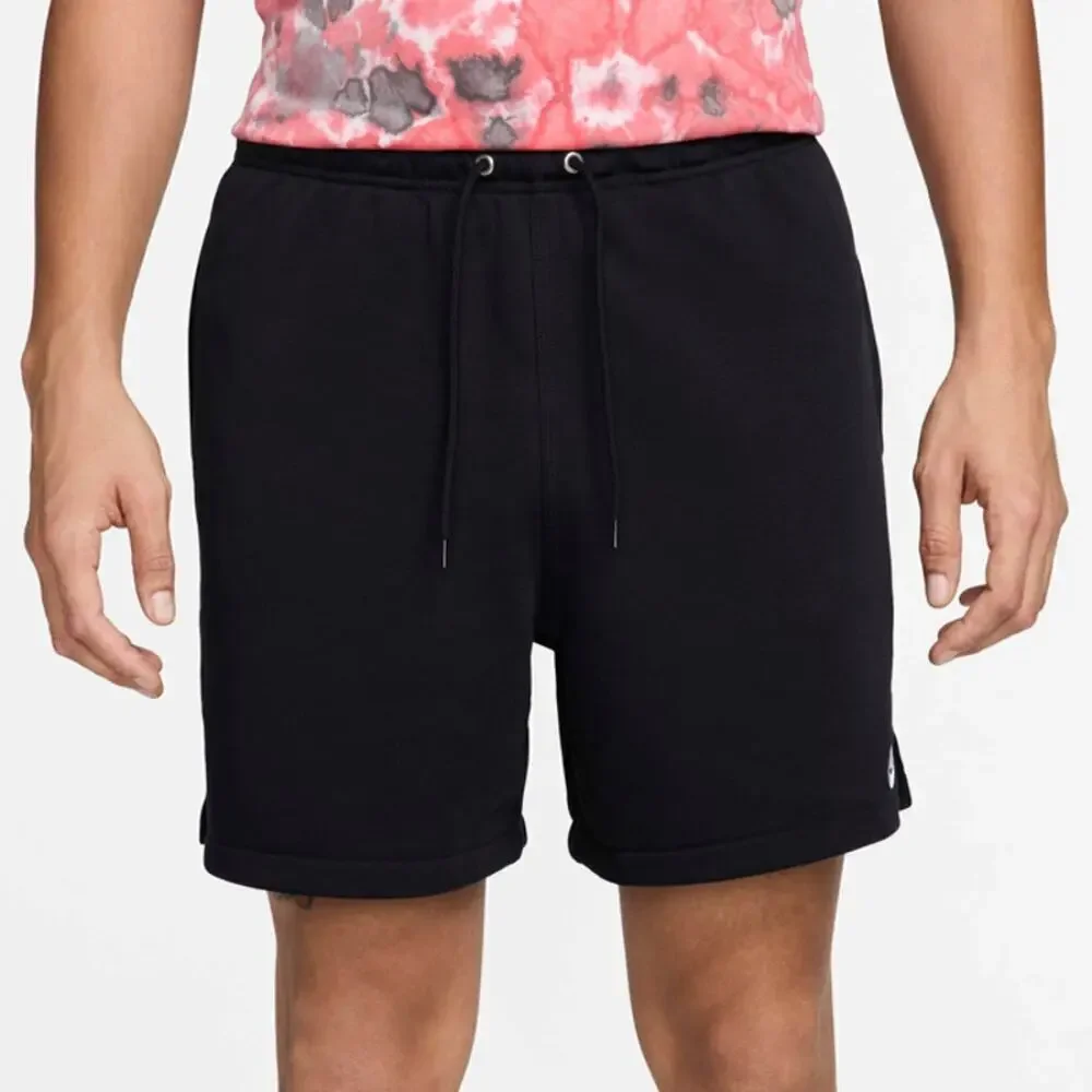 Nike Club Boy's Black Drawstring French Terry Flow Shorts Size XL